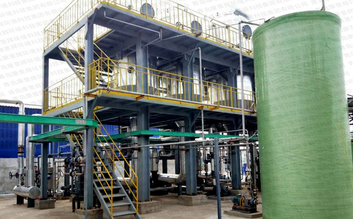 河南三效蒸发器蒸发结晶氯化钠废水项目案例现场