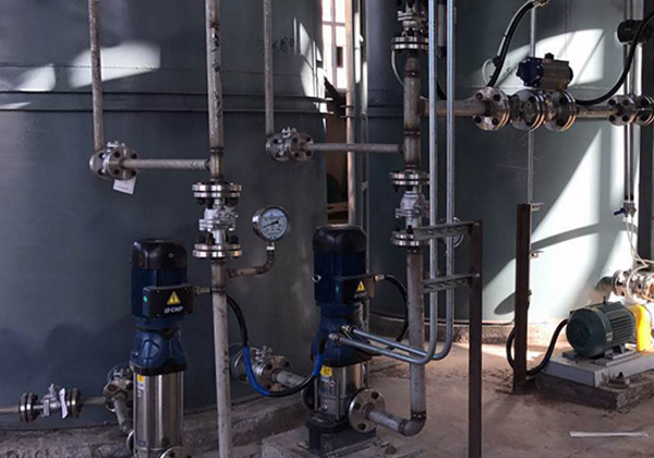 宁夏三效蒸发器处理饲料废水项目现场调试实景拍摄