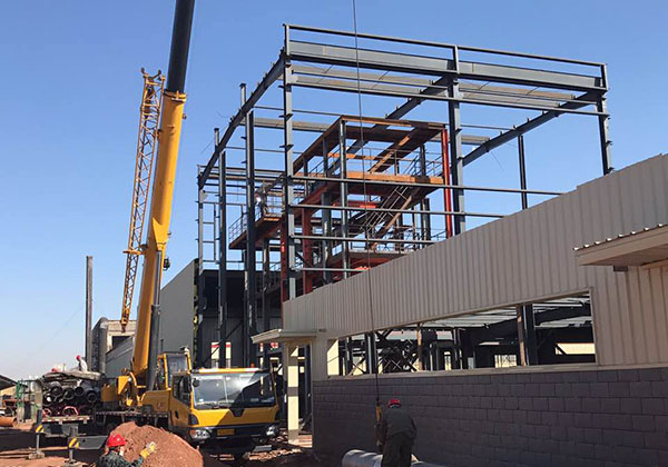 饲料添加废水处理项目三效蒸发系统安装现场