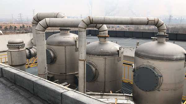 三效蒸发器项目安装现场 三效蒸发器项目安装现场