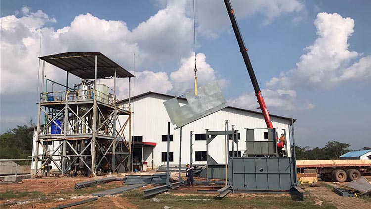 蒸发器安装现场